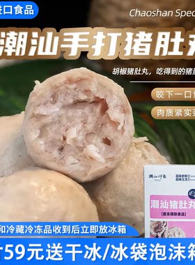 临期特价 潮汕印象 潮汕猪肚丸250g可商用火锅烧烤关东煮食材丸子
