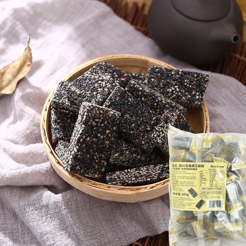 临期特价 柏泰 低GI无糖黑芝麻酥268g
