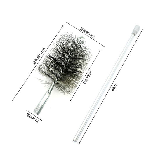 机制M12牙管道疏通用锅炉刷
