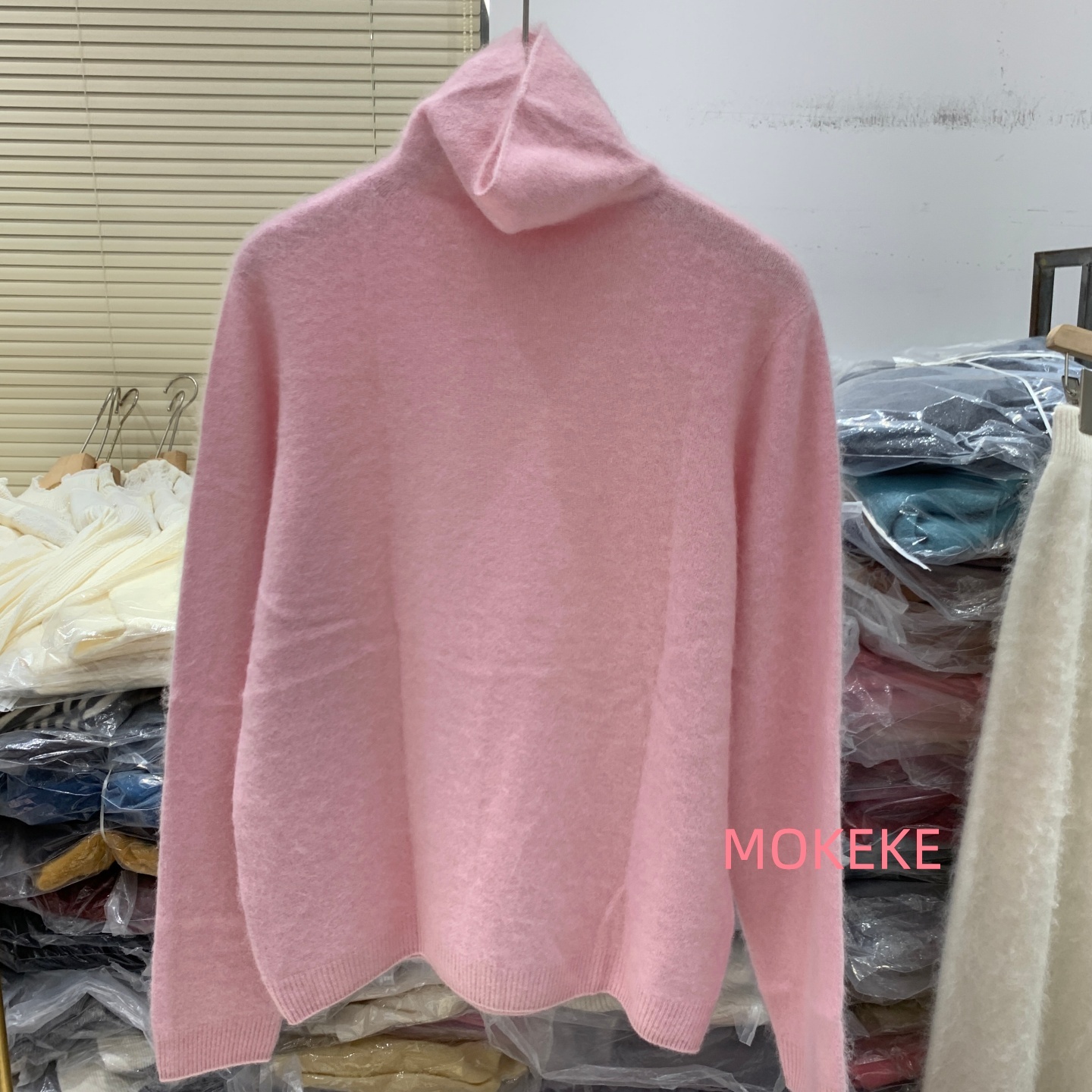 韩系秋冬新款羊毛羊绒光版毛衣