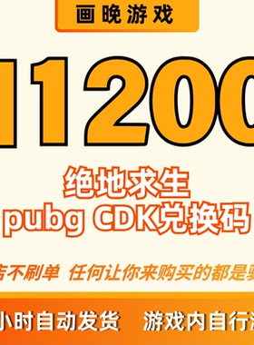 11200cdk pubgg币cdk绝地求生吃鸡兑换码 官方正品 全天秒拍秒发