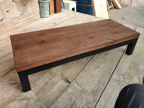 Американский стиль сплошной древесина Железный коричневый торговый центр скамейка отдыха, скамейка, плату