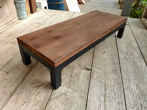 Американский стиль сплошной древесина Железный коричневый торговый центр скамейка отдыха, скамейка, плату