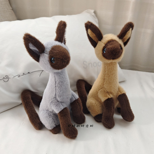 暹罗猫公仔玩偶猫咪毛绒玩具安抚布娃娃儿童抱着睡觉生日礼物女孩