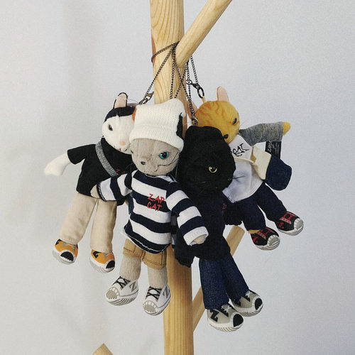 猫咪挂件公仔包包挂饰钥匙扣