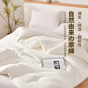 新款 日織西川A类全棉华夫格超柔纯棉大豆被子冬被春秋被夏被