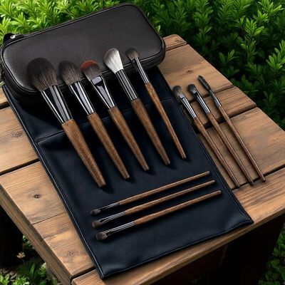 11支沧州化妆刷全套动物毛