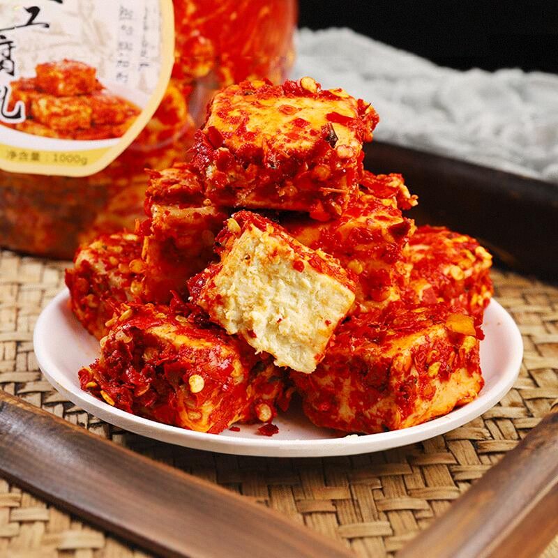 湖南香辣豆腐乳白溪特产农家手工自然发酵霉豆腐下饭菜