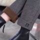 高档毛呢直筒裤 休闲裤 女秋冬新款 加绒加厚高腰显瘦百搭时尚
