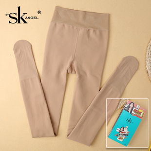 正品SK9919光腿奶油面膜裤修身显瘦网红肤色肉色连裤袜踩脚打底裤