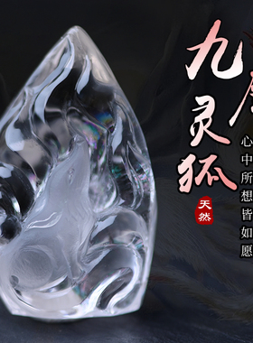 鲍氏七彩礁花白水晶好心情灵狐
