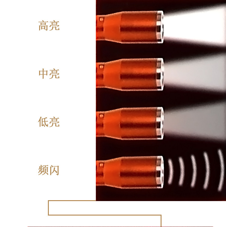 美国SNAP-ON实耐宝铝合金强光手电可充电双负极18650电池 ECF990O