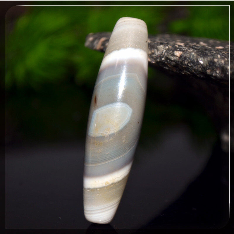 奶白色缠丝玛瑙勒子大佛单珠配珠吊坠西藏DIY配饰纯天然sy1431