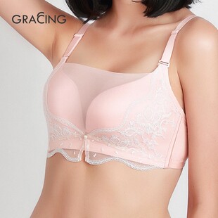 歌瑞森官方正品蝉翼无钢圈抹胸式内衣聚拢文胸聚拢胸罩打底裹胸女