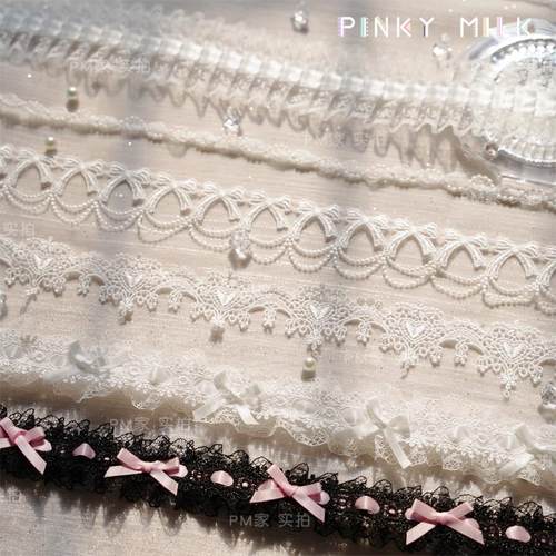痛板用丝带蝴蝶结吧唧托花边cla