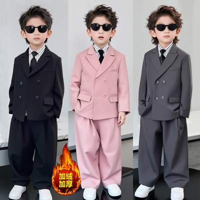 花童男童西装套装秋冬高端礼服