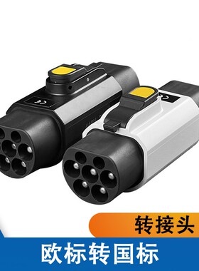 新能源带锁type2欧标充电桩转GBT国标车转接头转换头适配器