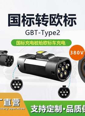 充电桩国标转欧标GBT-TYPE2转换头转接新能源汽车充电器