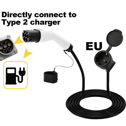 Type2 to EU V2L Adapter 欧洲充电桩取电转换插座