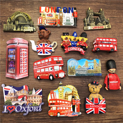 英国伦敦纪念礼物磁吸冰箱贴装饰