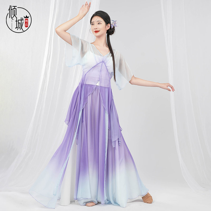 古典舞服装身韵纱衣舞蹈裤裙