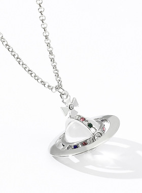 影视创意周边时尚爆款薇薇安项链优雅浪漫少女ins风金属吊坠礼物