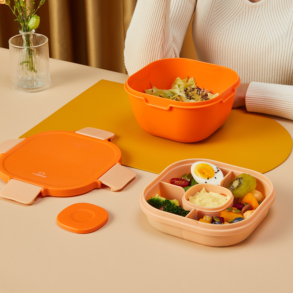 克伦蔬菜清淡沙拉碗午餐盒办公室工作人员午餐盒微波外卖减脂午餐,餐饮具,饭盒/保温桶/保温提锅,淘宝优惠券,粉丝福利购,淘宝优惠卷