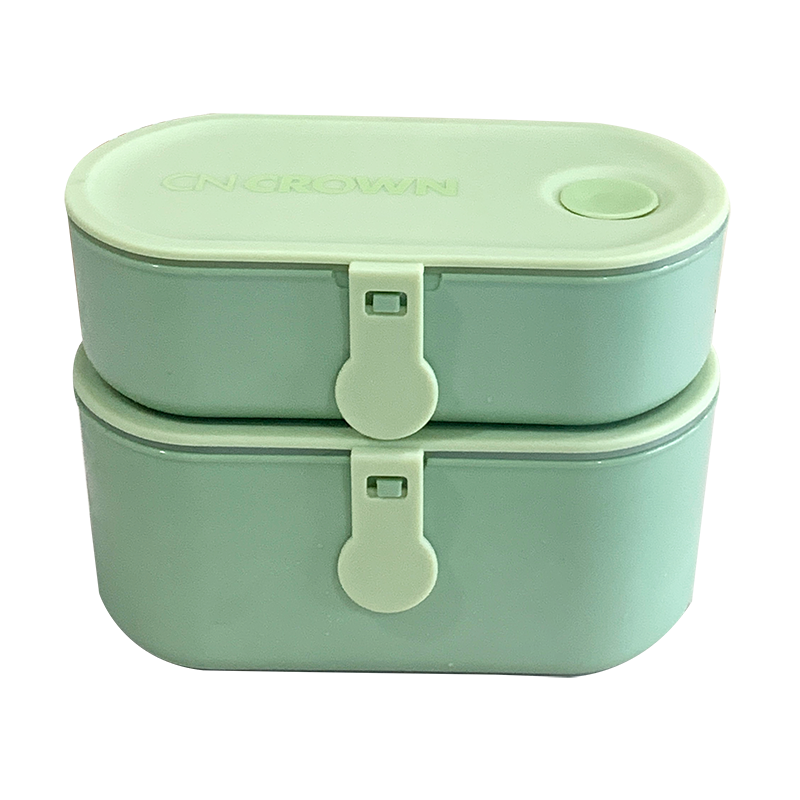 科罗恩 日式双层便当盒上班族轻便保温饭盒可微波炉加热减脂餐盒