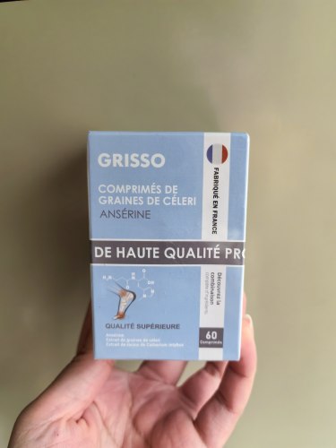 可扫码GRISSO格瑞索鹅肌肽芹菜籽片酸友代谢平嘌护关节健康60粒