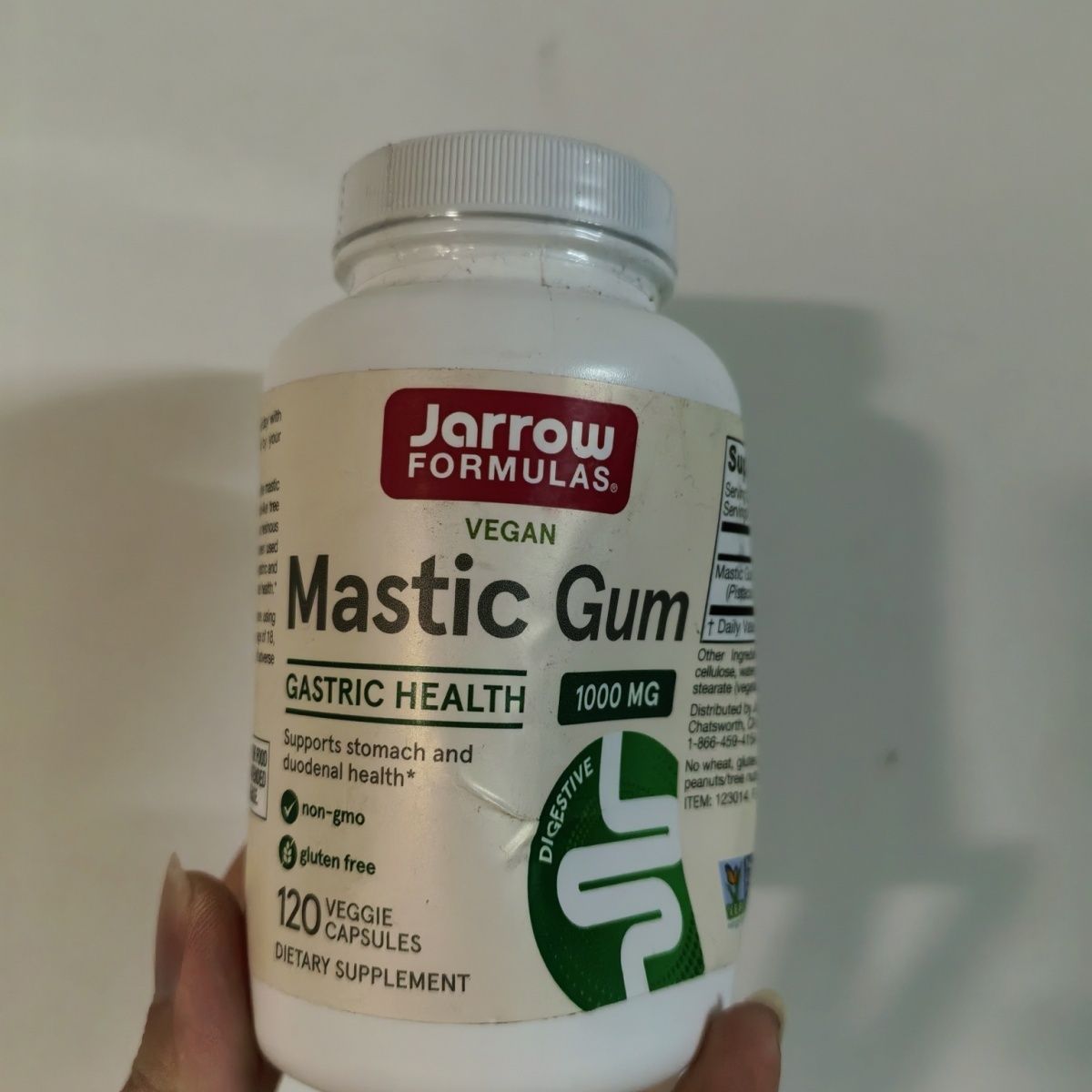 美国Jarrow杰诺乳香胶提取物胃道健康十二指肠120粒瓶凹28.7月