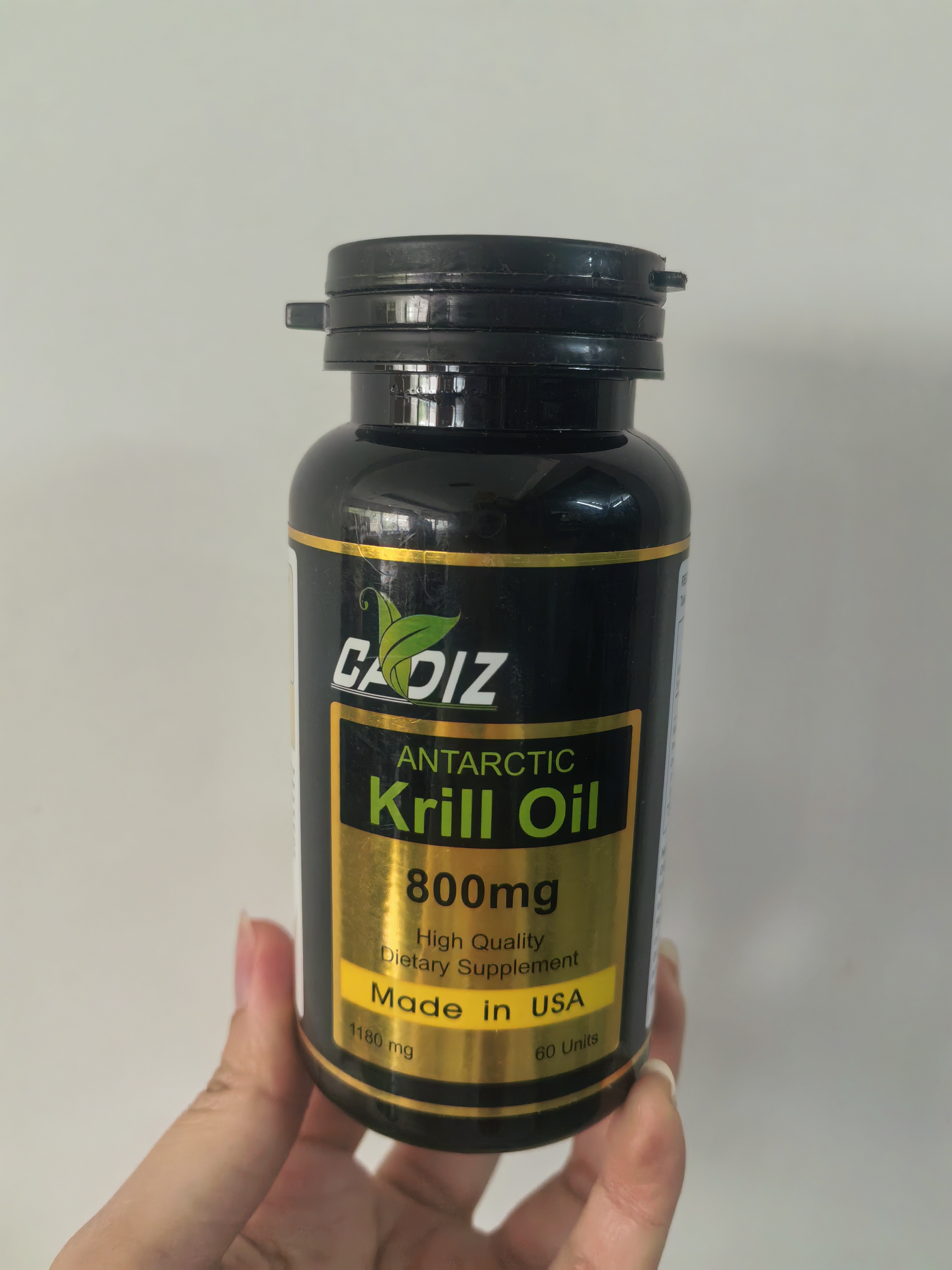 25.8月美国CADIZ磷虾油800mg磷脂虾青素omega3胶囊EPA中老年DHA