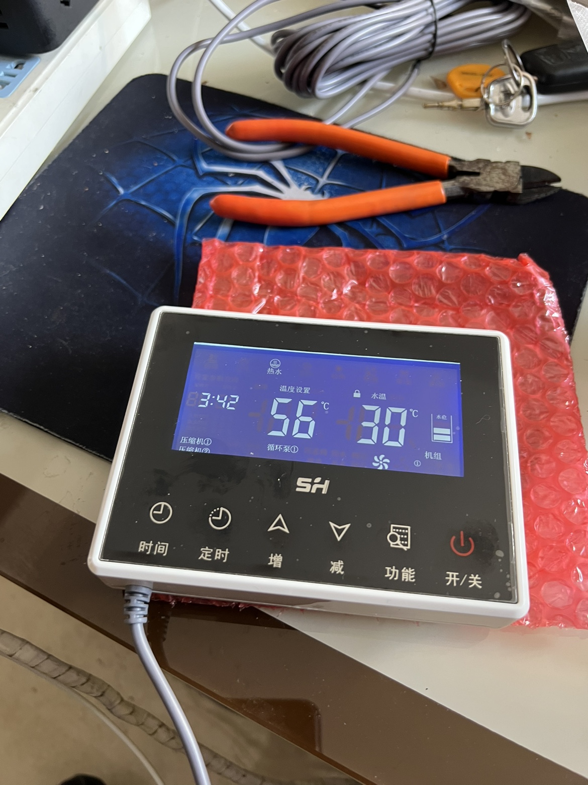 同益空气能显示屏SH-814G-PQ主板SH-814G2-PQ显示屏SH-814-X技术