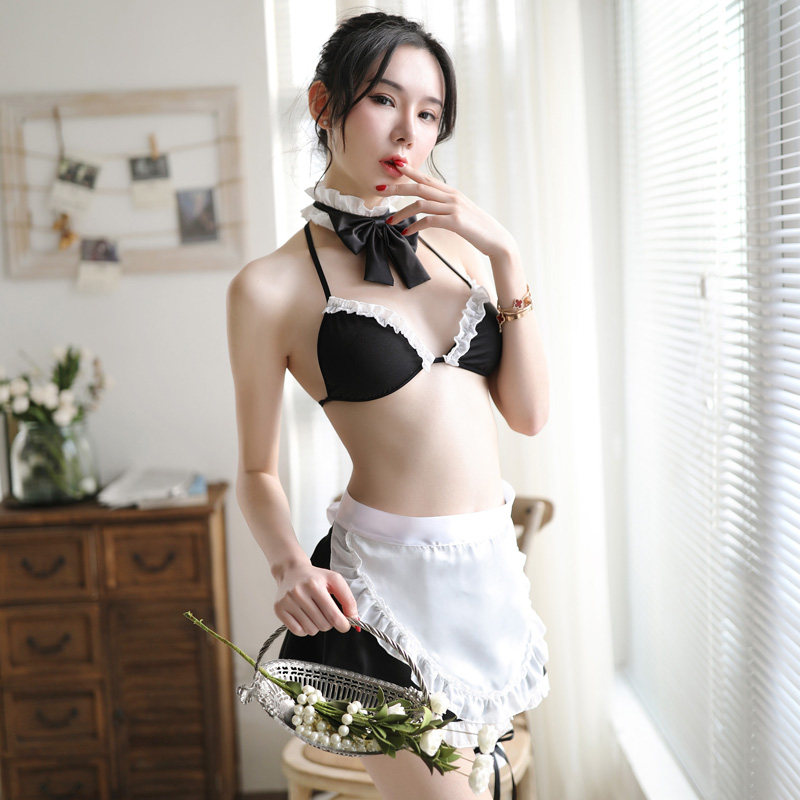 메이드 의상 코스프레 의상 성능 유니폼 인터넷 연예인 젊은 모델 COS 애니메이션 메이드 의상 풀 세트 중공