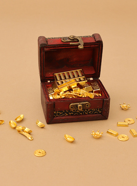 Dollhouse娃屋微缩摆件迷你仿真模型算盘铜钱皇冠如意diy装饰配件