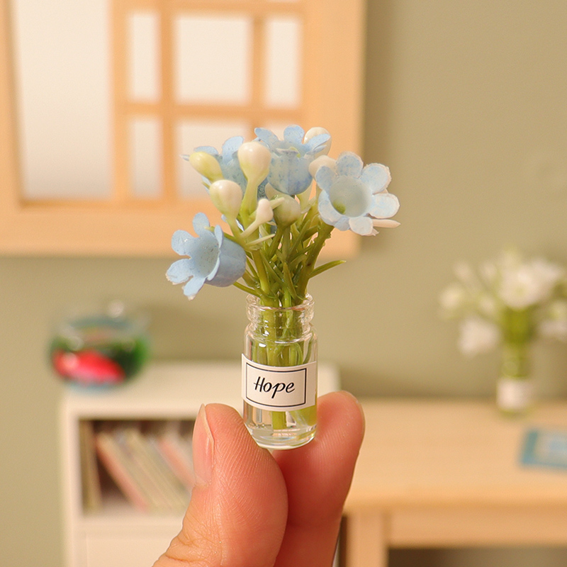娃娃屋迷你仿真花瓶模型微缩食玩花瓶摆件过家场景拍摄道具小物品