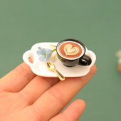 Dollhouse1 12娃娃屋模型微缩食玩咖啡面包花卉场景生活布景摆件