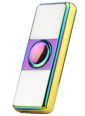 念玉和田玉火机充电钨丝防风静音无燃料白玉指尖陀螺打火机发光