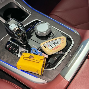 适用宝马3系钥匙套530li刀锋5系x1x2x3x5包4系ix3饼饼壳325li扣三