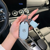 适用奔驰e300l钥匙套c260l包c200l扣a200l壳gle级gla200车glc300l
