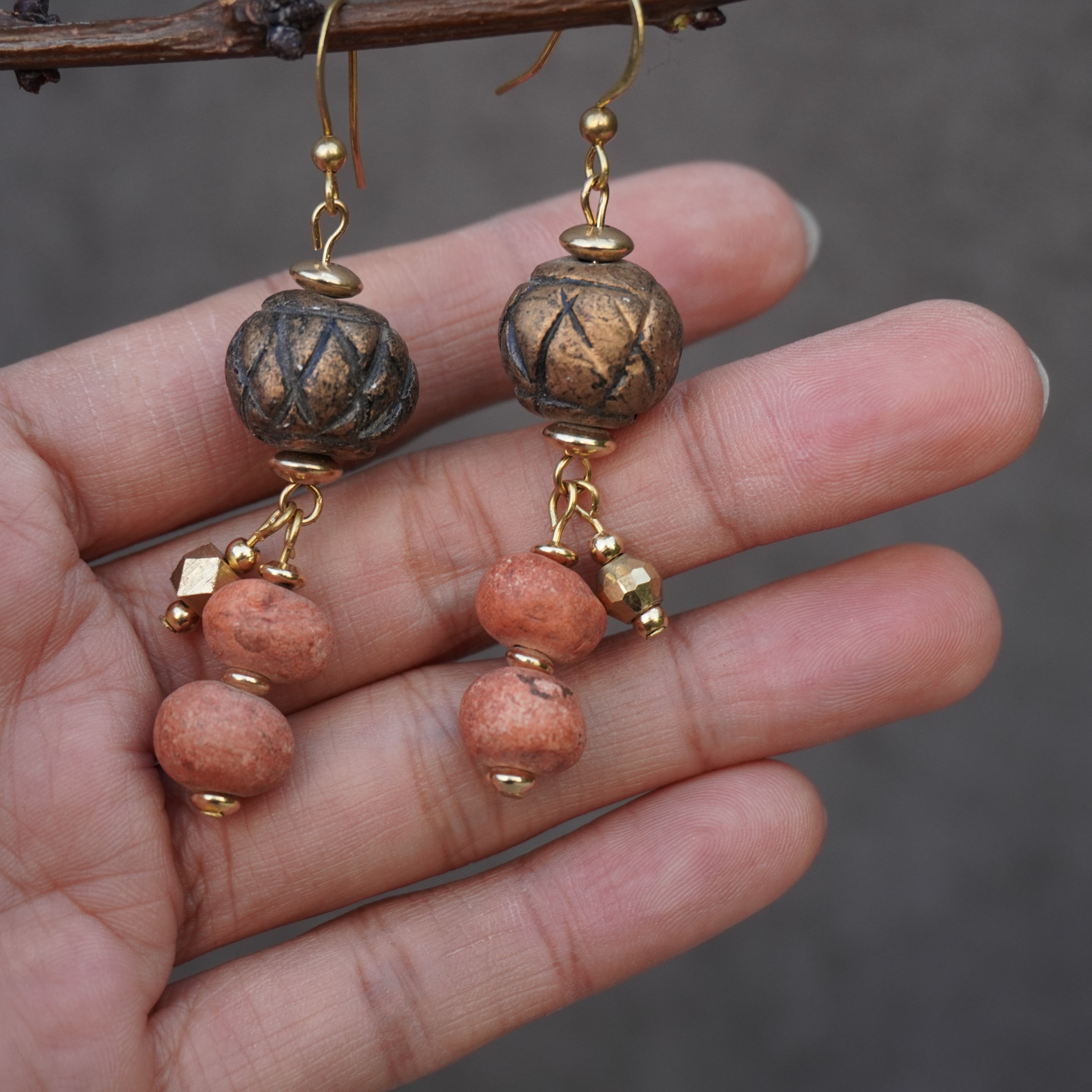 一安手作 手工个性民族风废土风耳坠 复古陶土耳环小众不撞款耳环,个性定制/设计服务/DIY,其它饰品定制,淘宝优惠券,粉丝福利购,淘宝优惠卷