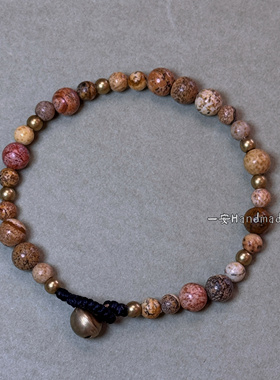 一安Handmade 原创设计手工天然石手链个性简约手链复古中性手链