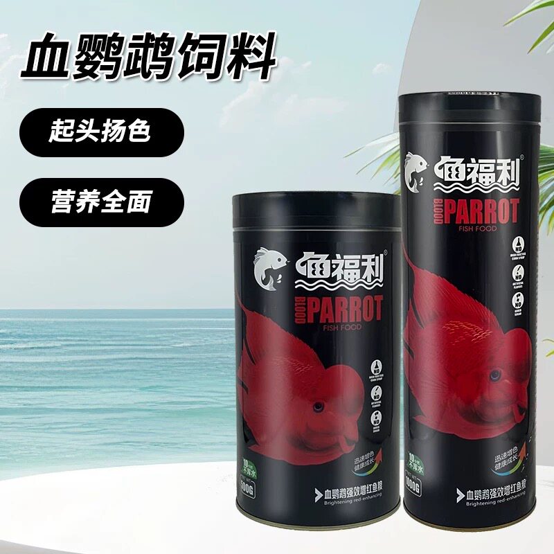 鱼福利血鹦鹉增红鱼粮招财鱼红财神元宝鱼鱼粮高蛋白增色增红鱼食