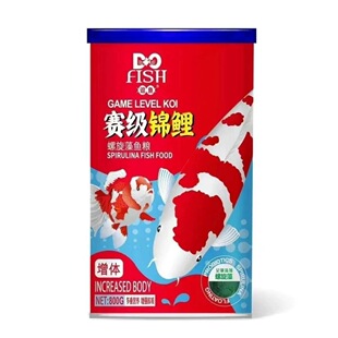 逗鱼锦鲤鱼专用饲料观赏金鱼粮上浮螺旋藻颗粒鱼食增色增体不浑水