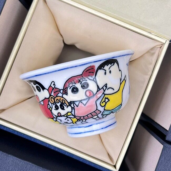 蜡笔小新卡通图案动漫周边个人专用杯子涂鸦陶瓷茶杯可爱单杯家用