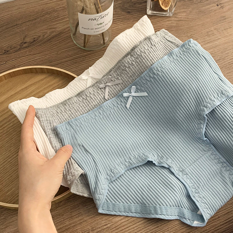 纯棉女士内裤三角抗菌全棉裆透气少女纯色中高腰夏季薄款无痕短裤,女士内衣/男士内衣/家居服,女三角裤,淘宝优惠券,粉丝福利购,淘宝优惠卷