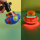 七彩闪光旋转陀螺 UFO灯光音乐陀螺夜市地摊儿童发光玩具礼品 新款