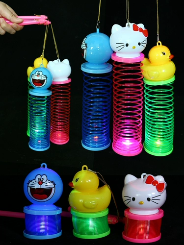 Слинки, мультяшный фонарь, пластиковое эластичное кольцо, дженга, игрушка, подарок на день рождения