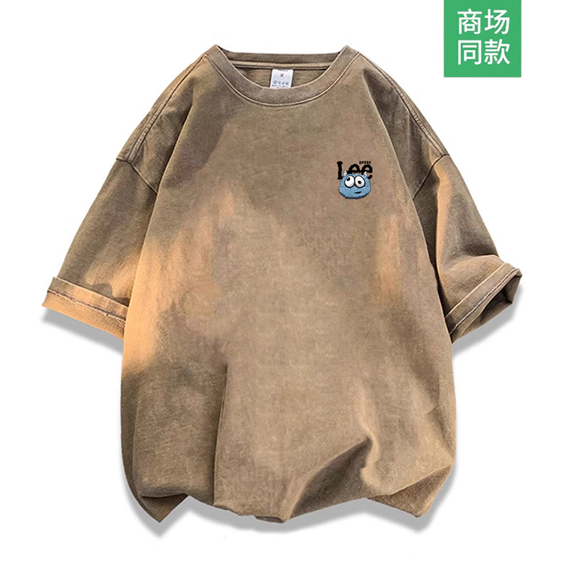 【一折专区】商场同款丨时尚单品丨秀禾服丨男女休闲t恤水洗做旧
