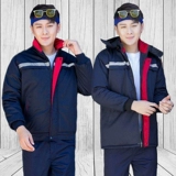 Зимний износостойкий светоотражающий пуховик для работы подходит для мужчин и женщин, куртка, увеличенная толщина