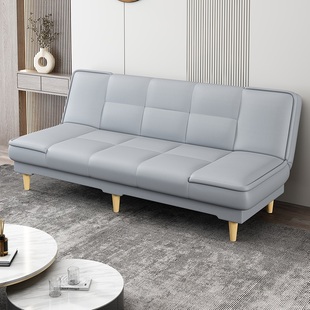 猫爪皮双人两用多功能PU皮油蜡皮艺小户型沙发可折叠简易沙发床